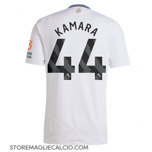 Aston Villa Boubacar Kamara #44 Maglia Gara Trasferta Repliche 2024-25 Maniche Corte Aston Villa Boubacar Kamara #44 Maglia Gara Trasferta Repliche 2024-25 Maniche Corte